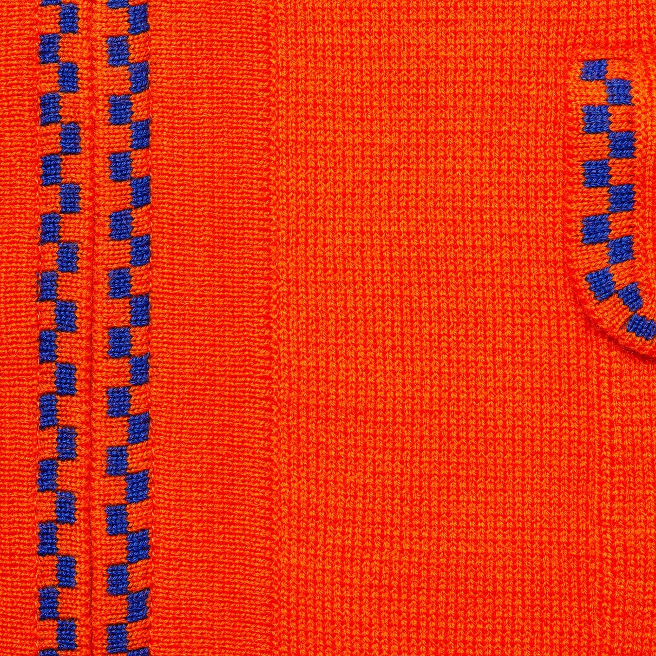 Checkerboard Zip Up Sweater view 9